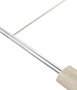 Wire inserted into tool shaft